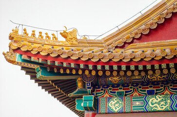 The eaves of the Forbidden City