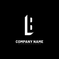 Fototapeta premium Modern initial BB logo letter simple and creative design concept