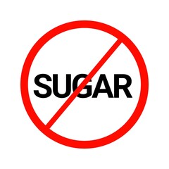 No sugar sign icon 