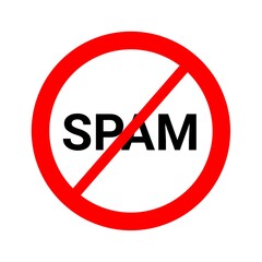 No spam sign icon , forbidden sign icon 