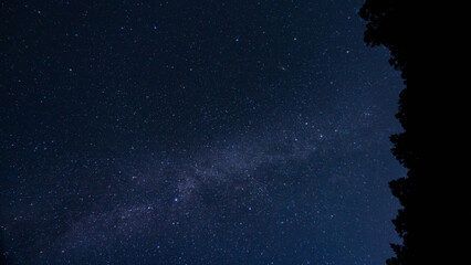 オリオン座流星群を待つ秋の夜空の星