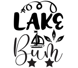 Lake Bum #2,   Beach SVG Bundle, Beach T-Shirt Bundle, Beach SVG, SVG