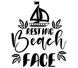 Resting Beach Face,   Beach SVG Bundle, Beach T-Shirt Bundle, Beach SVG, SVG