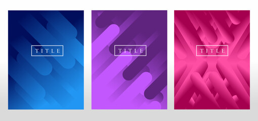 set of colorful banners