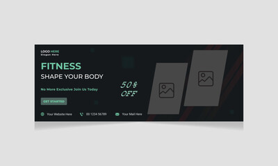 New Creative Face book banner and cover design templates