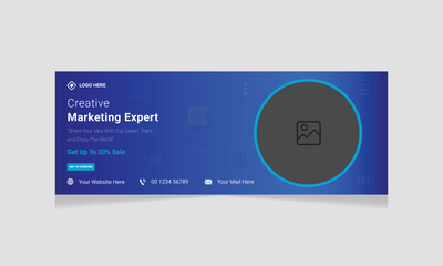 New Creative Face book banner and cover design templates