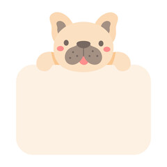 cartoon pet text frame cute dogs and cats for kids