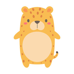 cute wild animal cartoon text frame for decorating schedule notebook