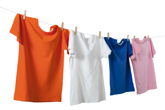 T-Shirts on Clothes Line