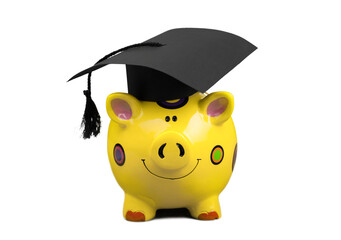 Graduation academic cap university piggy bank mortarboard education graduation cap