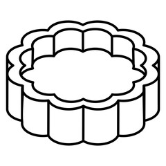 Download outline isometric icon of baking tray 