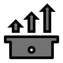 Bar Graph Vector Icon