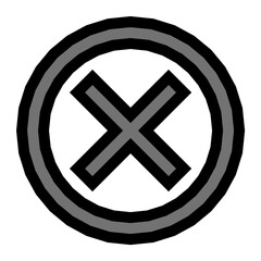 Multiply Sign Vector Icon