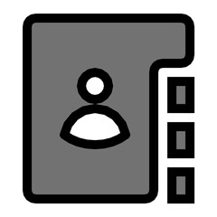 Phone Directory Vector Icon