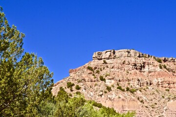 Naklejka premium Palo Duro Canyon State Park, Canyon, Texas in the Panhandle near Amarillo, Summer of 2022.