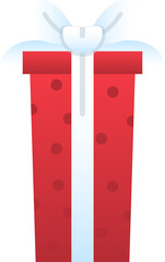 Gift box flat design elements, Gift box icon.