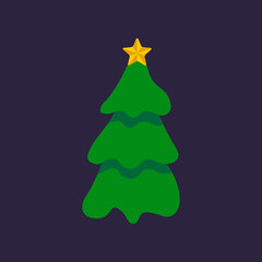 christmas tree design illustration isolated on background