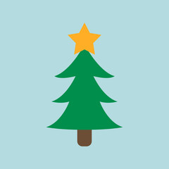 christmas tree design illustration isolated on background