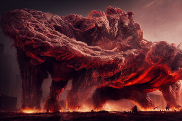 A terrible monster that can destroy cities with its power.