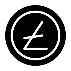 Obraz premium Litecoin glyph icon