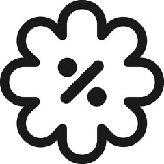 Sale Label outline Icon