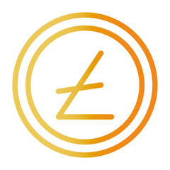 Obraz premium Litecoin gradient icon