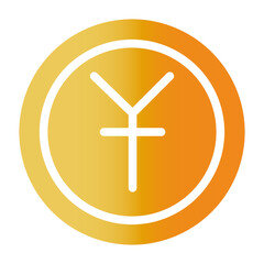 Yuan gradient icon