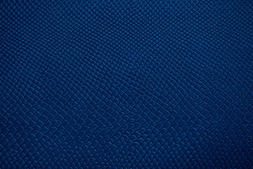Fototapeta na wymiar Beautiful bright eco-leather, animal skin texture in blue color, close-up as a background.