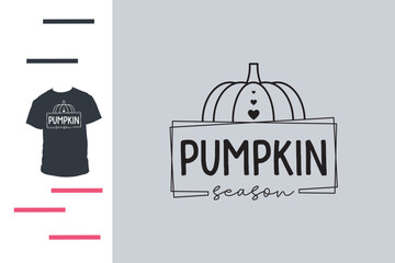 Pumpkin season t shirt design