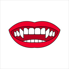 Dracula vampire line icon, bat and halloween, creature sign, vector illustration on white background.