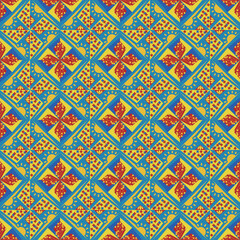 Sun Floral Seamless Pattern Background Garden Nature Plant Art