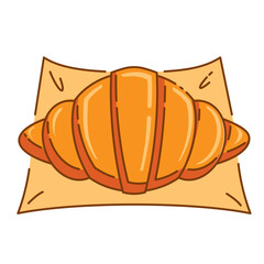 sourdough croissant icon.