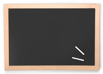 Blank chalkboard with space for a text message