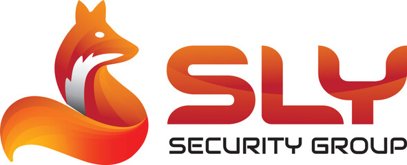 Fox security logo design letter S shape
