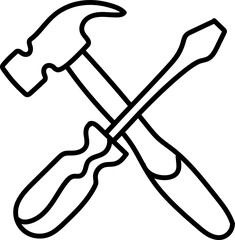 Setting icon hand drawn vector illustration