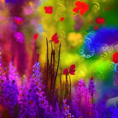 roses, spray paint, thought-provoking, ambient light