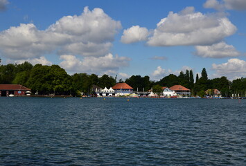 Panorama at Lake Maschsee in Hannover, the Capital City of Lower Saxony