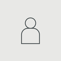 Person vector icon illustration sign