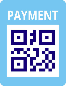 Capture qr code on mobile phone. Hand holding phone with Qr code.