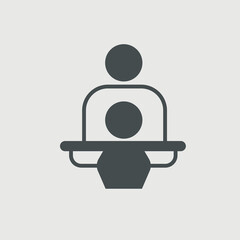 Rehabilitation vector icon illustration sign