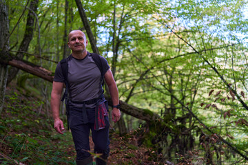 Hiker on a trail