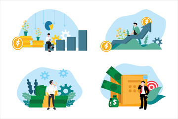 Finance Flat Design Illustration