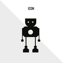 Robot vector icon illustration sign