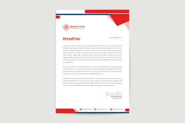 Modern corporate letterhead template design for your project vector design