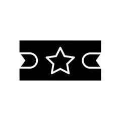 ticket glyph icon