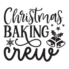 Christmas baking crew  Pot Holders SVG 