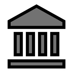 Courthouse Vector Icon
