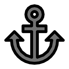 Fototapeta premium Anchor Vector Icon