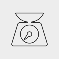 Weight scale icon