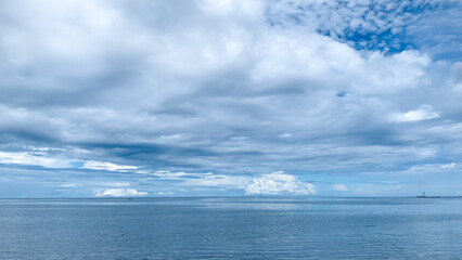 clouds over the sea